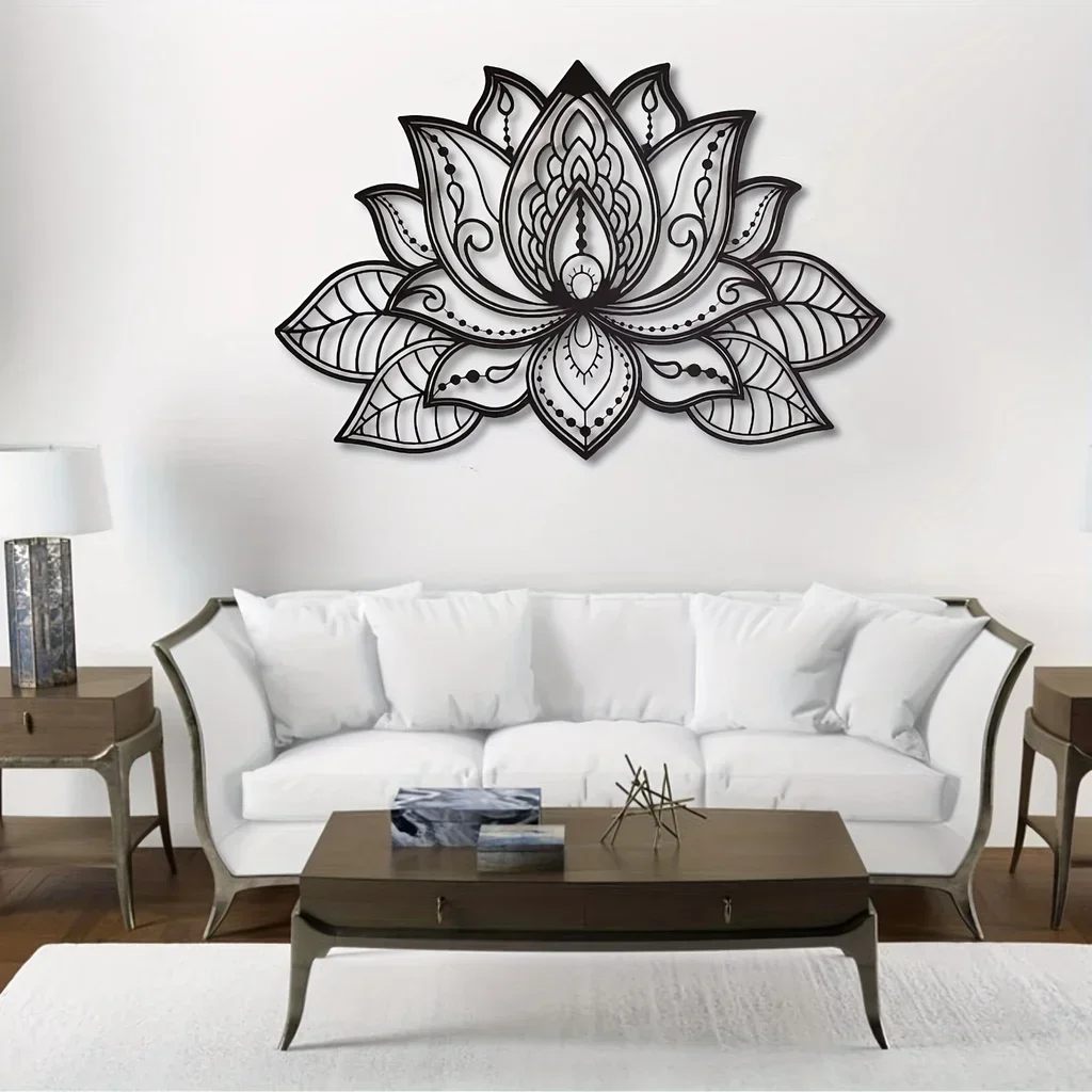 

Hello Young Mandala Home Decoration Art Lotus Flower Mandala Metal Art Wall Spiritual Decor Wall Hanging Decoration Metal Backg