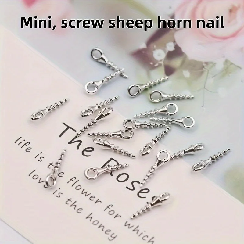 100 Mini DIY Metal Screws, Suitable for Walls, Wood, Pendant Tools, Accessories, Home Furnishings image 3
