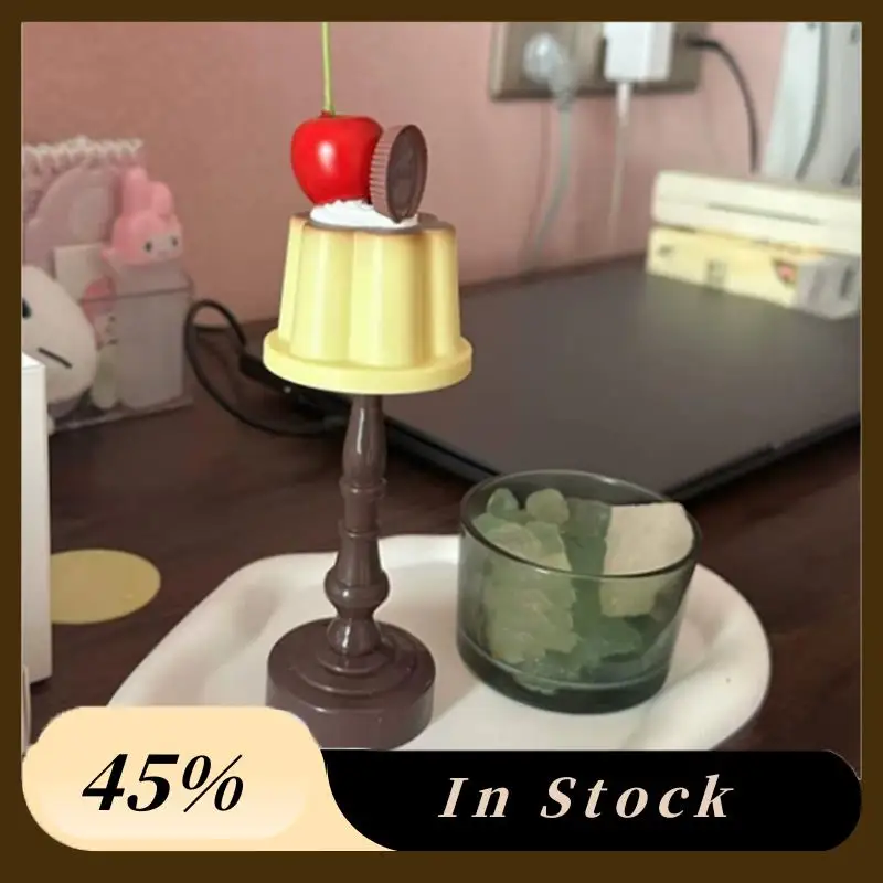 

A60Z Top Pudding Light Night Light Mini Retro 2 Pcs Cute With Battery Table Lamp, Room Decor, Gift Boys And Girls
