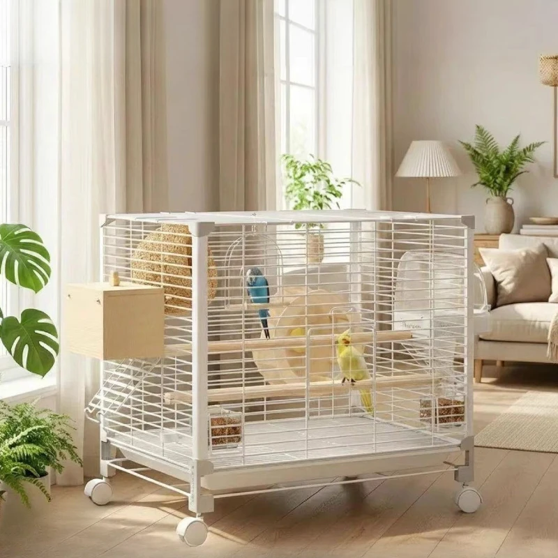 

Parrot Bird Cages Birds House Things Canaries Accessories Outdoor Bird Cages Aviary Quail Pigeon Bird Supplies