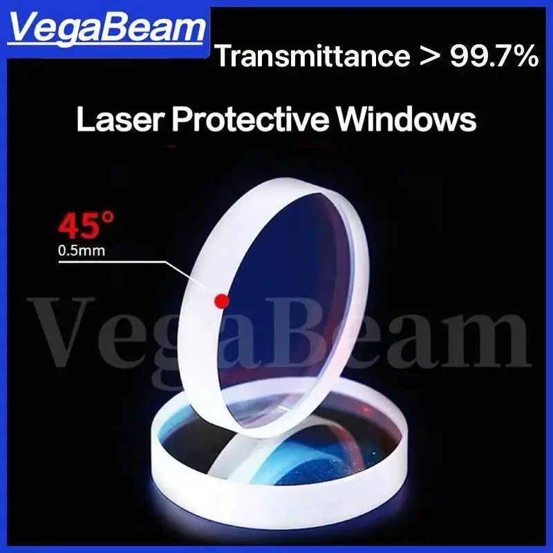 Laser Protective Lens 37x7 27.9x4.1 30x5 15kw 20kw for Raytools Precitec WSX Fiber Laser Cutting Machine Head Protective Lens