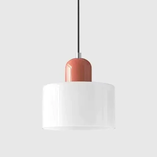 Vintage glas-in-lood kroonluchter klein nachtkastje eetkamerlamp E27 roze oranje groen wit decoratieve verlichtingsarmatuur voor thuis