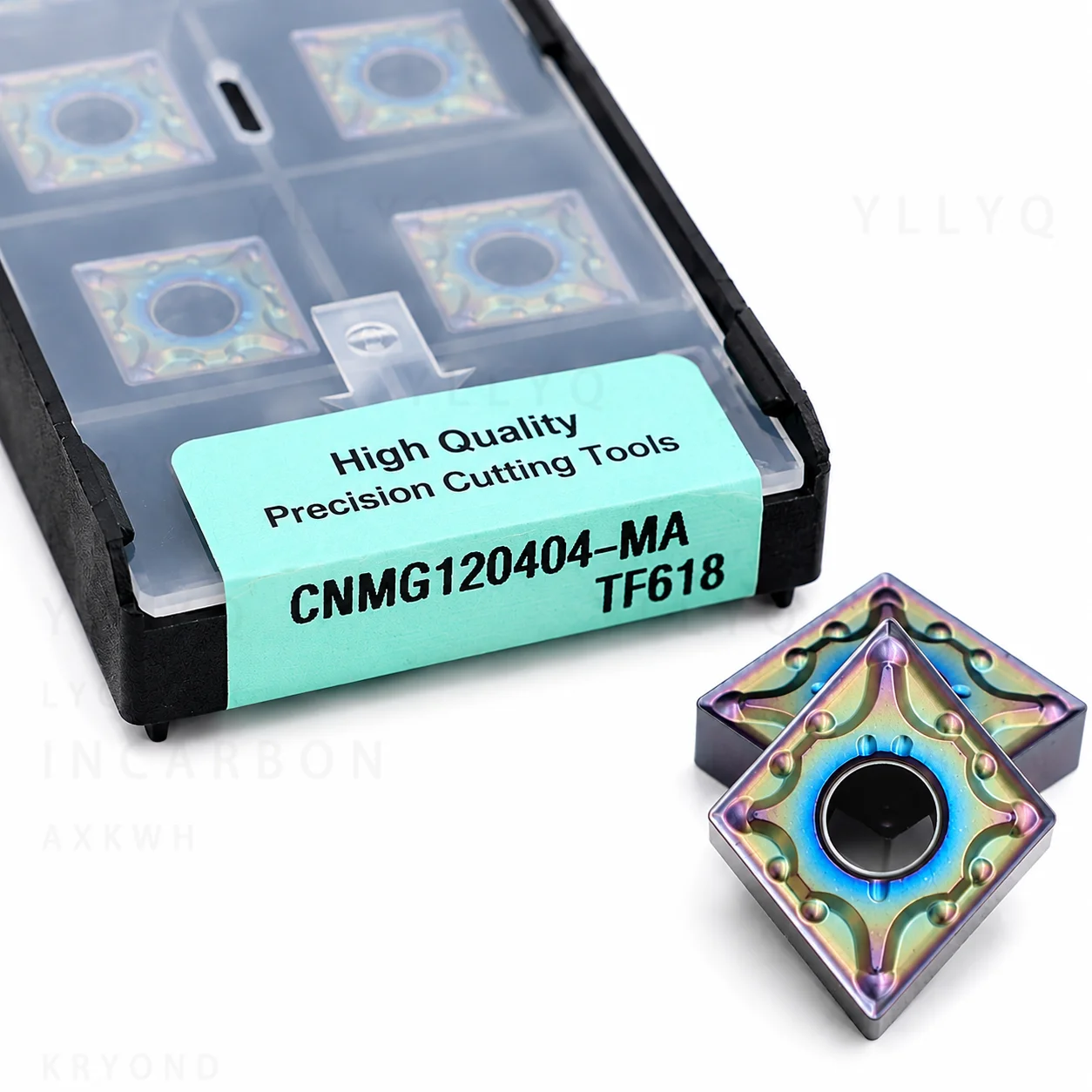 10PCS SNMG120408 SNMG120412 CNMG120404-MA TF618 Carbide Inserts CNC Lathe External Turning Cutter For Hardened Steel