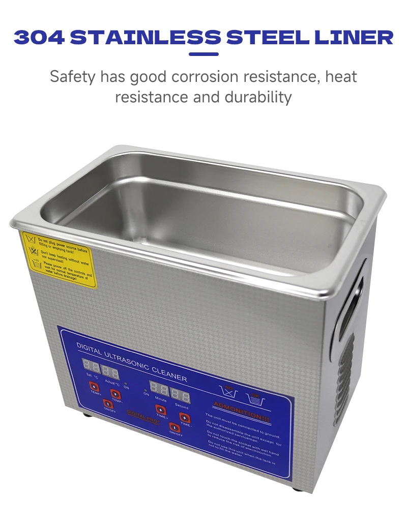 Ultrasonic Cleaner Ultrasound Cleaner Portable Ultrasound cleaning Machine Multifunction 2L-3L Diswasher Home Appliance