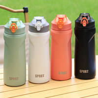 750ML Outdoor Thermos Bottle 316 Stainless Steel Sports Water Bottle With Straw Tumbler Vacuum Flasks Insulated Cup Travel Mug