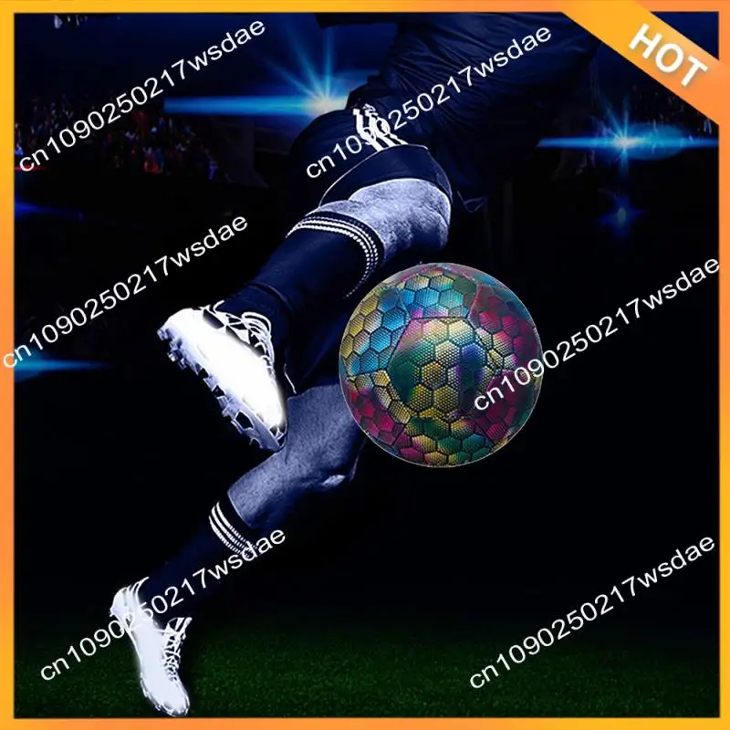 

X08A 1 PCS Indoor/Outdoor Reflective Light-Up Ball Kids Soccer Ball For Soccer Training