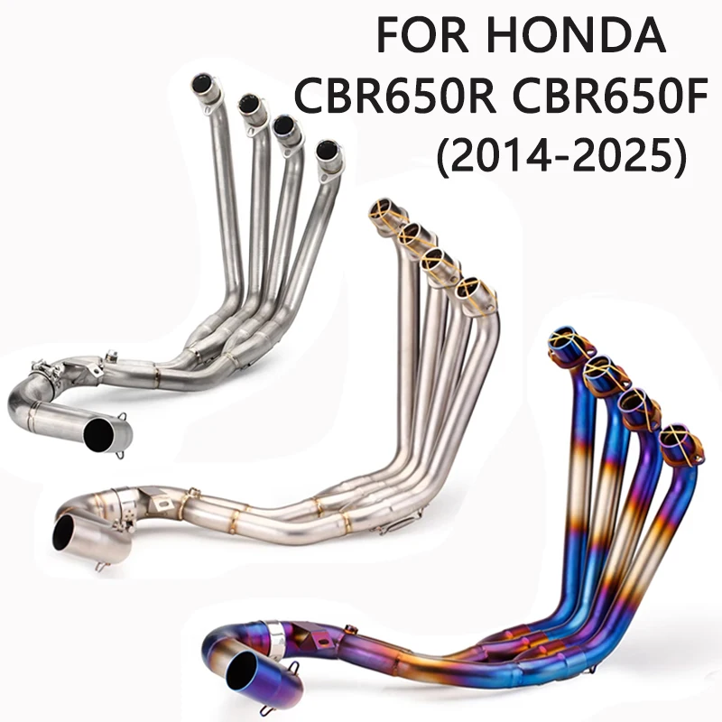 Universelles 51MM Motorrad-Auspuff-Vorderrohr aus Edelstahl für Honda CBR650R CB650R CBR650F CB650F 2014-2025