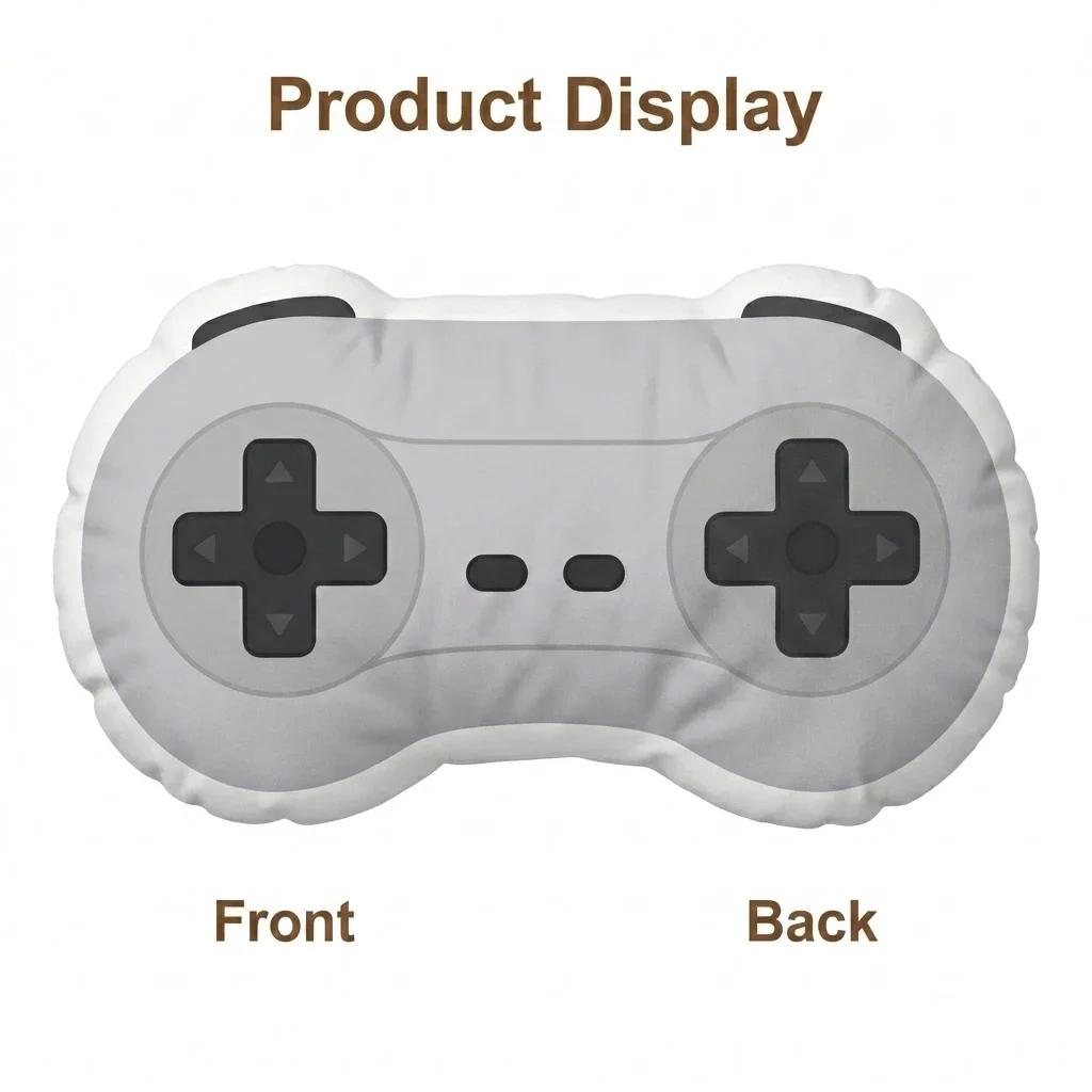 Gaming Gamepad Controller Retro Arcade Console Gamer Plush Pillow Cushion Irregular Stuffed Throw Pillow Home Decor Gift Sofa