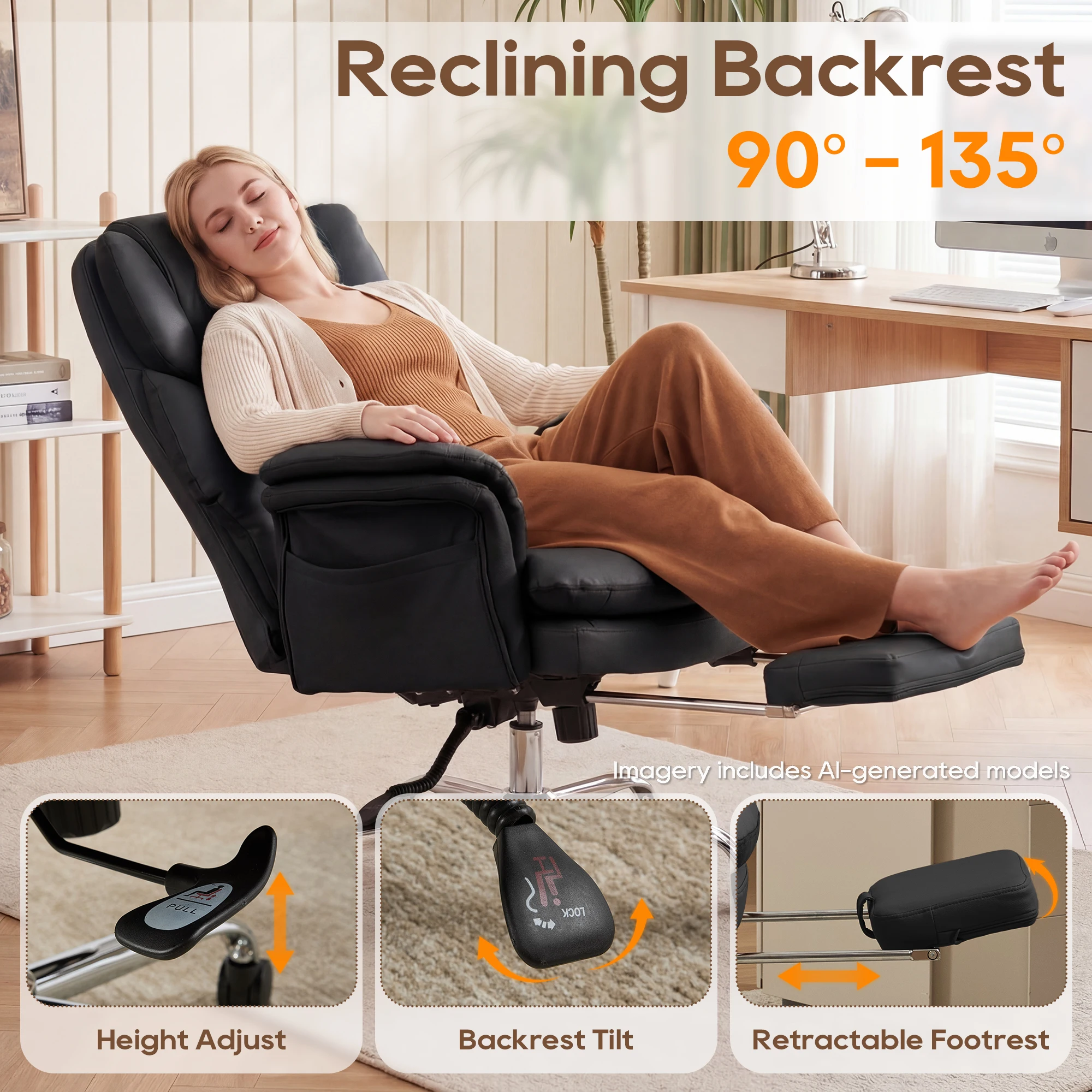 TCGBKAF Big and Tall Executive - Office Furniture Suppliers 评论和价格