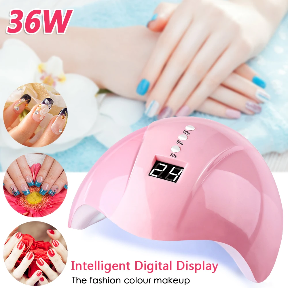 30/60/90s Timer USB UV Lamp LED Nail Lamp Nail Dryer for All Gels Polish Light Infrared Sensing Smart for Manicure