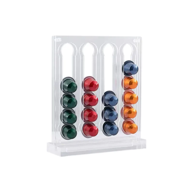 Acrylic coffee capsule display rack, sample kitchen and dining room accessories, modern light luxury coffee rack