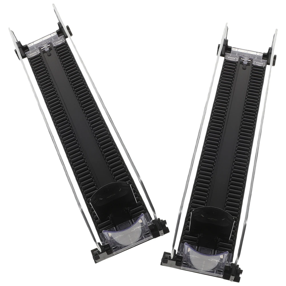 

2pcs Roller-type Beverage Thruster 380-390MM Plastic Steel Can Organizer Refrigerator Dispenser Automatic Pusher Milk Coiled