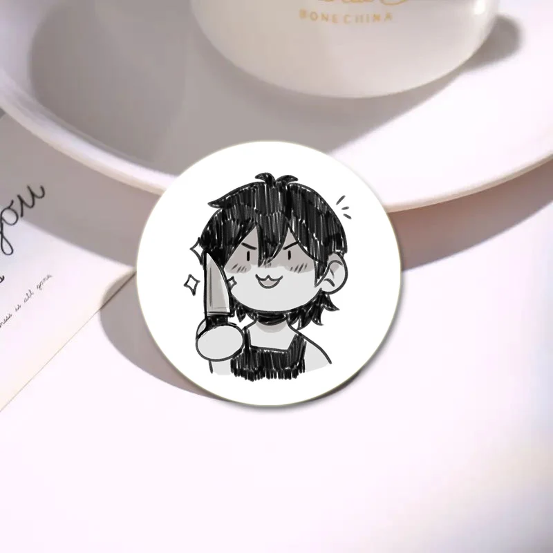 32/44/58mm Anime RPG Omori Round Pins Cartoon Badges Cosplay HD Print Handmade Brooches for Backpack Clothes Chest Ornament Gift