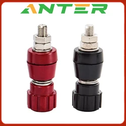 2 uds/1 par rojo negro 5MM postes de cobre bloques de terminales terminales de fuente de alimentación máquina de soldadura inversor conector de poste JS107