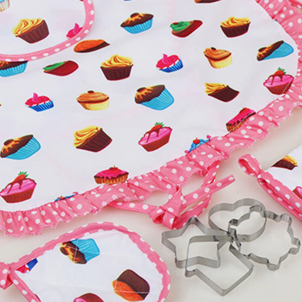 Juego de suministros de cocina para niñas pequeñas, juguetes para niños pequeños, gorro y delantal de Chef, de madera
