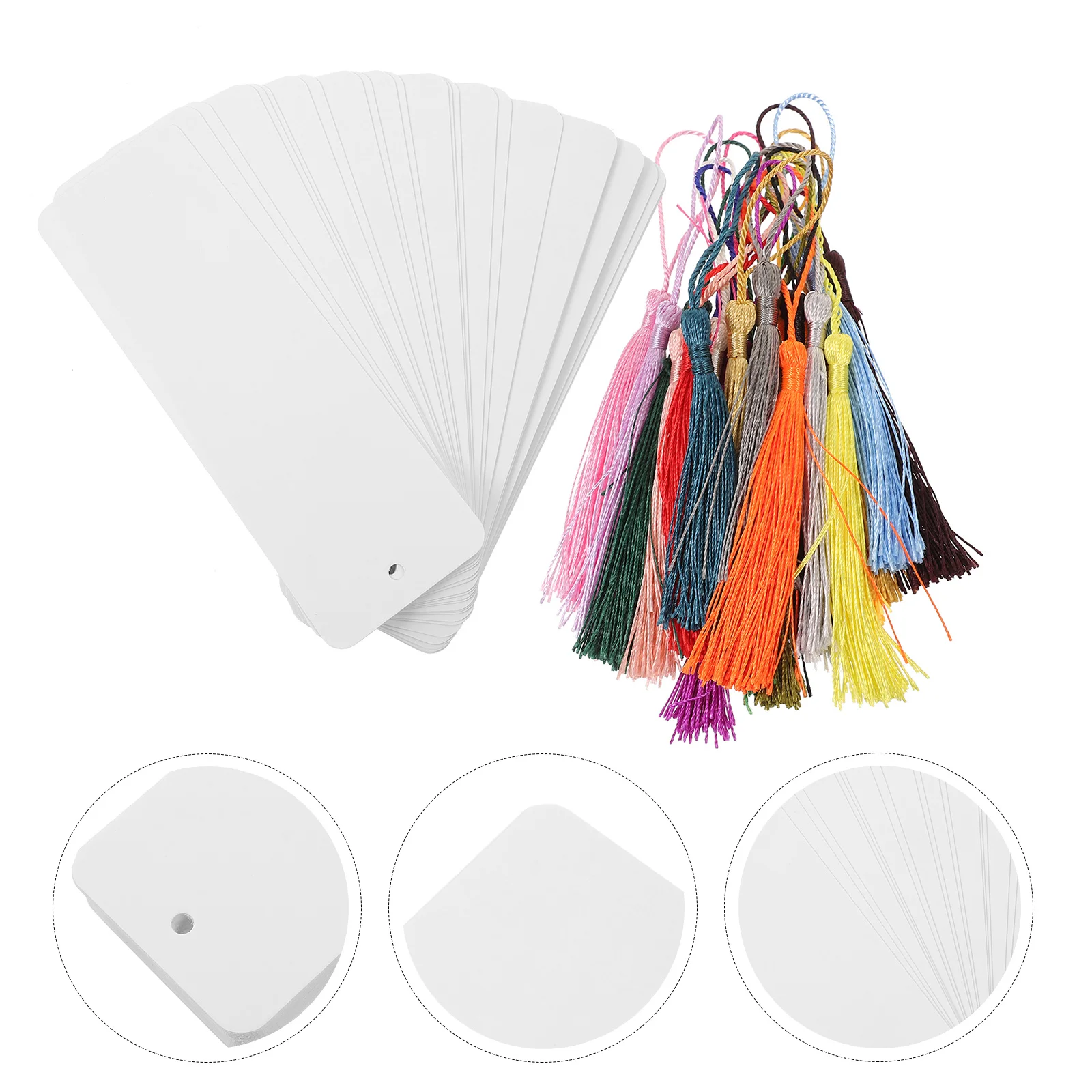 

24 Pcs Blank Acrylic Page Mark Bookmark Custom Transparent Thick Party Stationery