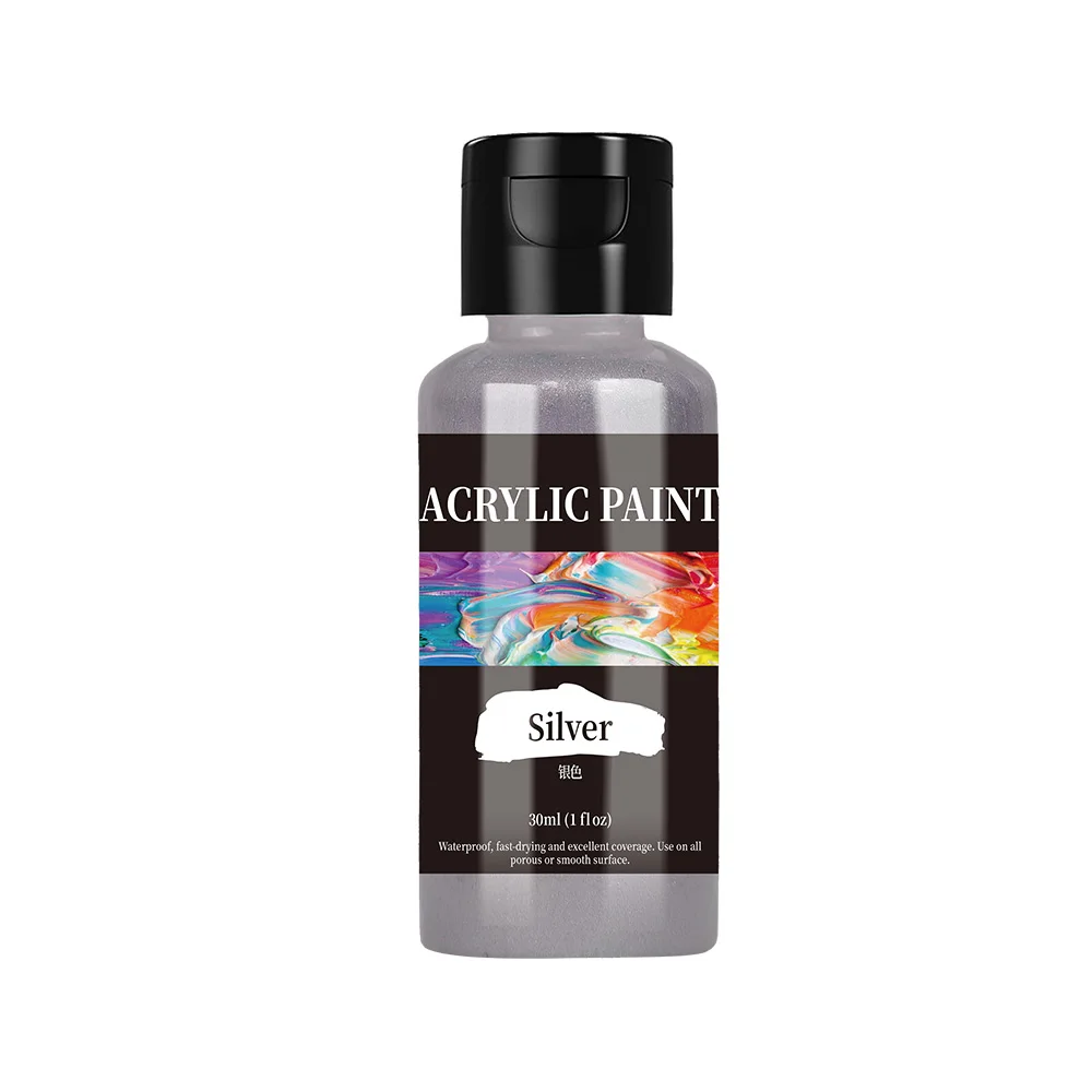 30ml/Bottle 24 Colors Acrylic Paint Colors Acrylic Paint Set Dyes For Fabric Clothing Painting For Leather DIY Pigment Graffiti image 3