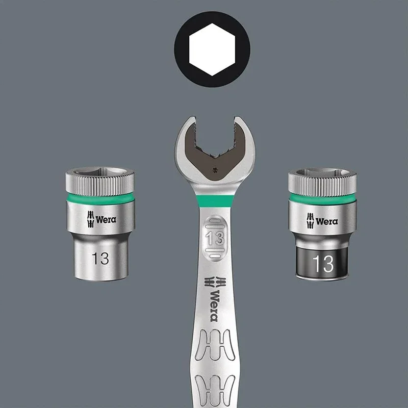 WERA 05073290001 Joker Open Ratchet Dual Purpose Wrench Set Open-end Fastener Hold Function Exquisite Workmanship