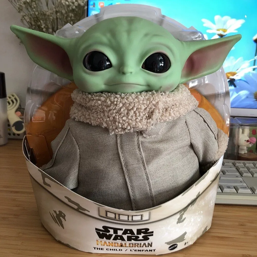17CM 28cm Star Wars Yoda Baby Grogu Actionfigur Niedliches Plüschmodell auf Lager Geburtstagsgeschenk für Jungen The Mandalorian Sammlerpuppe – Detail 10