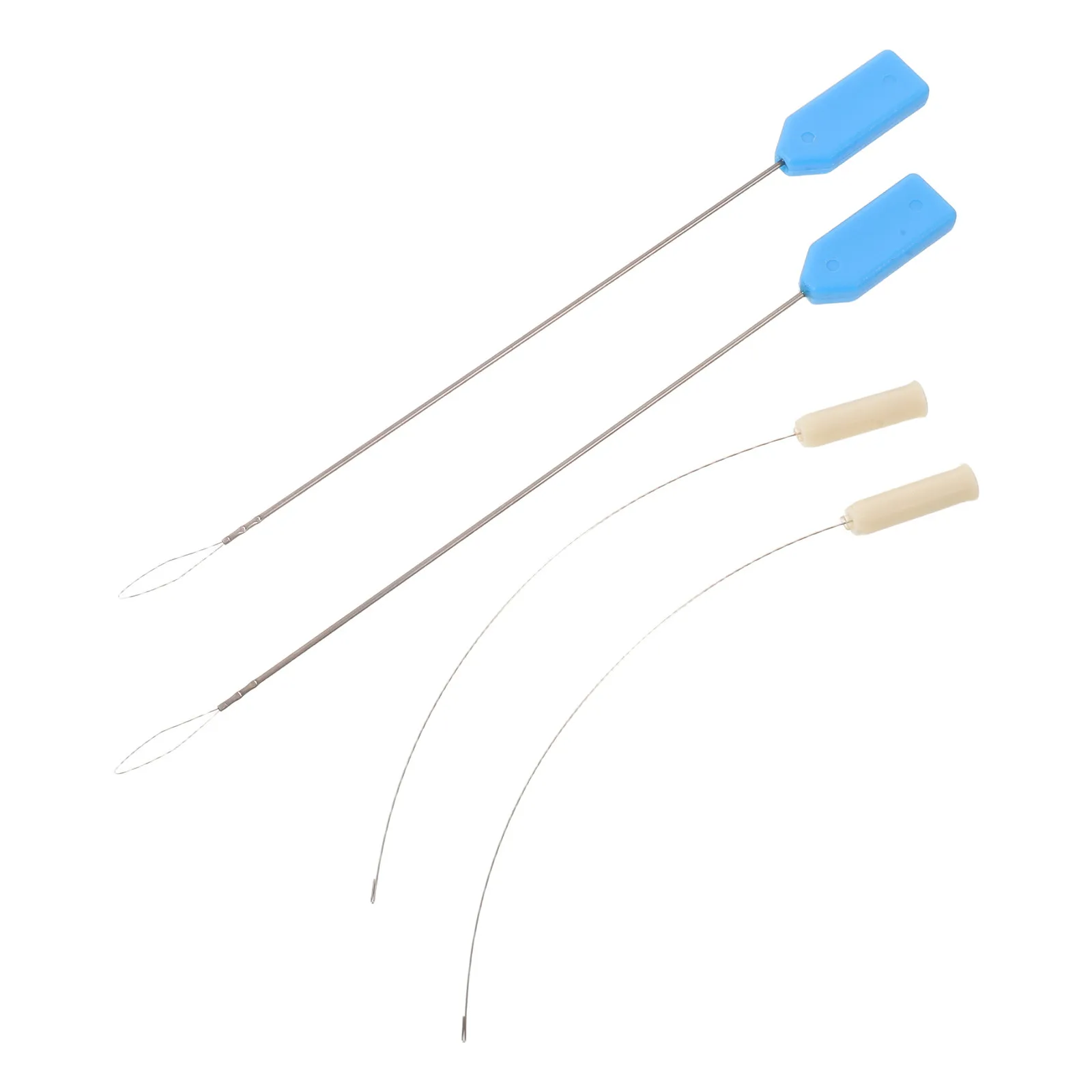 4Pcs Long Handle Needle Threading Device for Sewing Machine Heavy Duty Needle Inserter Fast Threading Tool Sewing Machine