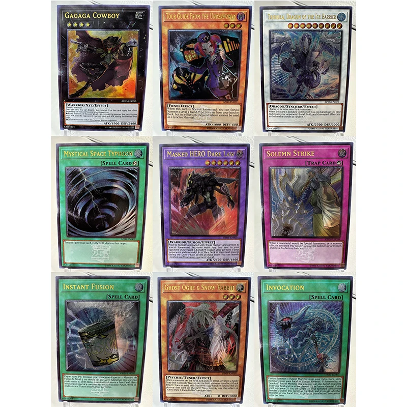 Jeu de cartes à collectionner Anime pour garçons, jeu de société Yu-Gi-Oh, cartes de match DIY ACG Exodia Edition, cadeaux d'anniversaire et de Noël, 38 pièces par ensemble