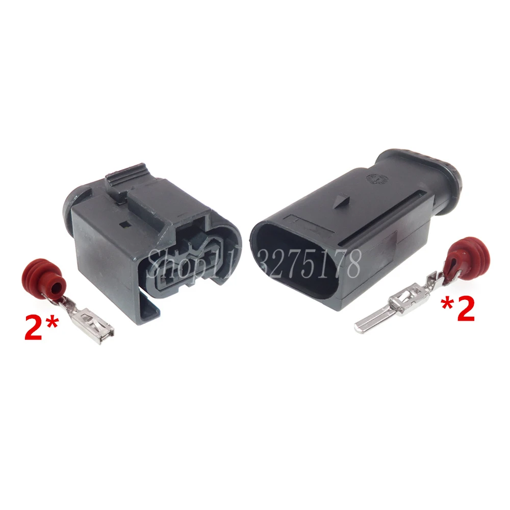 1 Set 2 Pin 50290060 7514237-02 Car Air Pump Cable Socket for Benz BWM Auto Temperature Sensor Waterproof Plug