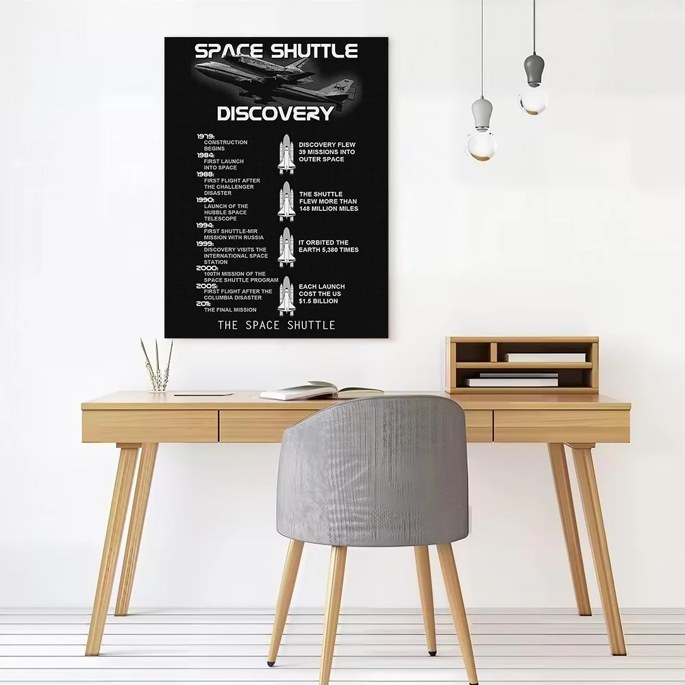 THE SPACE SHUTTLE Printed Canvas Poster Personalized High Quality Wall Art Paintings for Home Decor Living Room Wand Deko Mural
