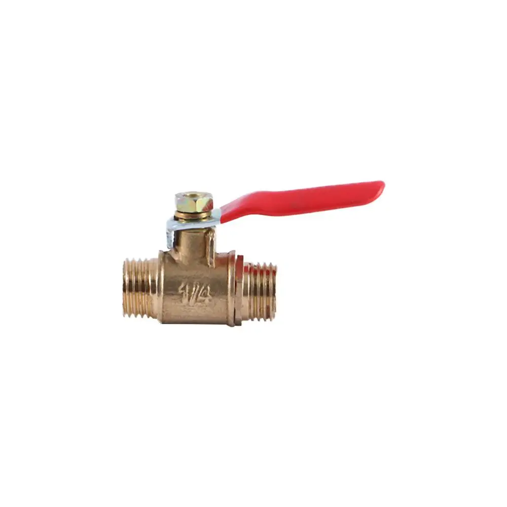 With Handle Brass Air Compressor Pipe Fittings Ball Valve Pipe Male to Male Thread Switch