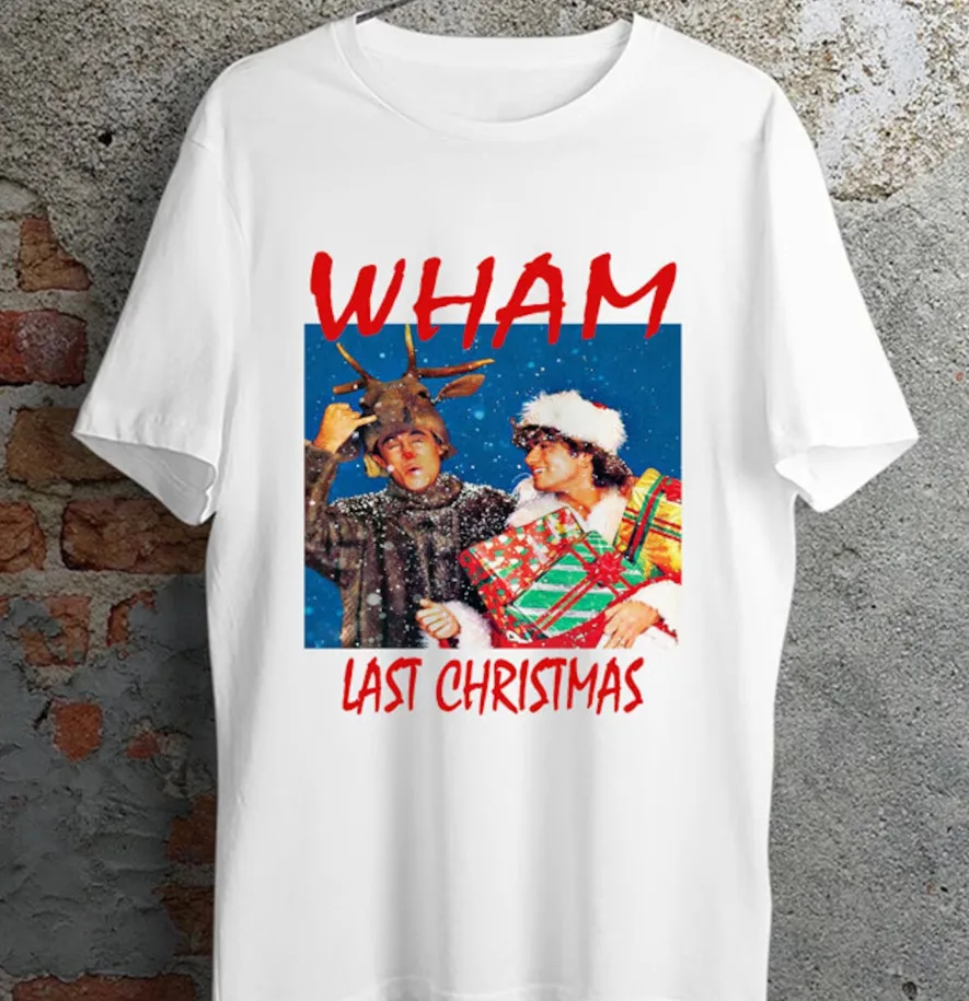 

Wham Last Christmas Music George Michael Xmas Santa Present gifts T Shirt