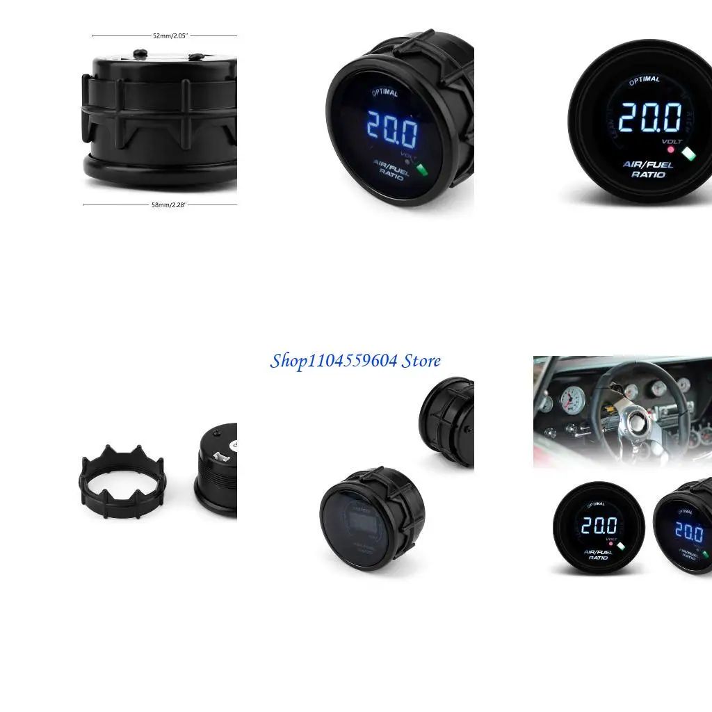 

12QM 52 мм автомобильный датчик Universal 52 мм 2 в 1 калибр для комплексного мониторинга транспортных средств