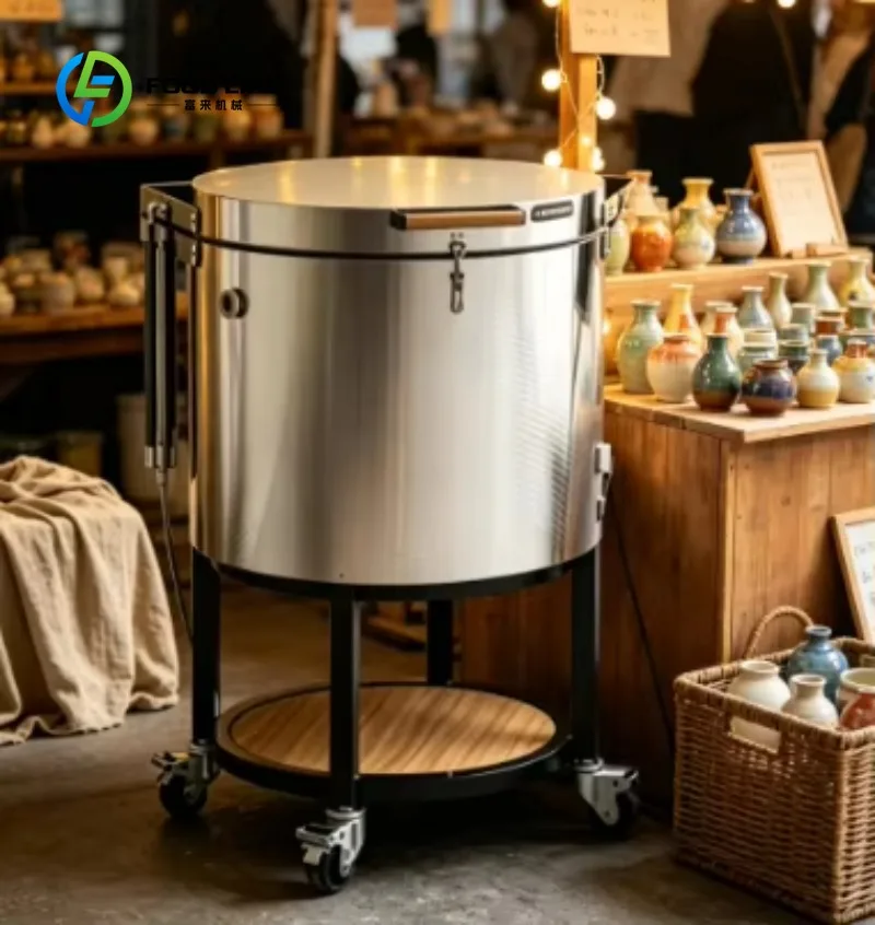 Use Digital Control Pottery Kiln Electric Ceramic Oven Movable Small Clay Firing Furnace for Art School Studio Handmade Ceramic