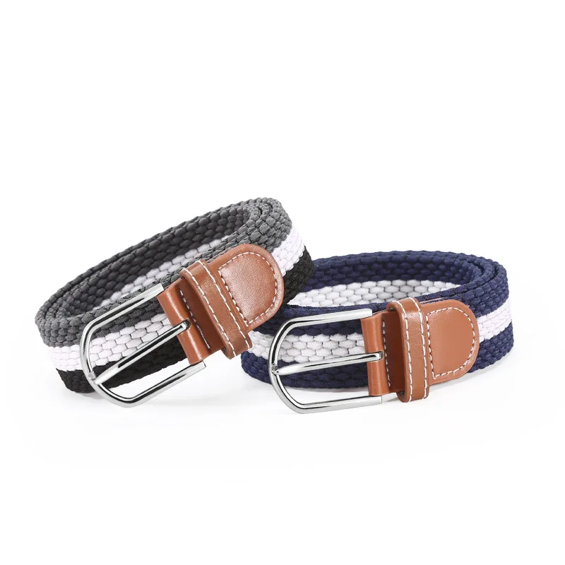 

New Style Casual Belt for Men and Women Woven Canvas Decorative Belt with Needle Buckle Men's Belt for Jeans Pants