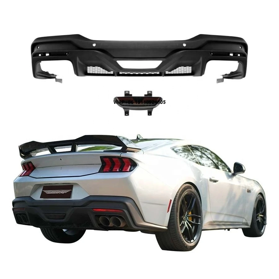 

New for Mustang Dark Horse Fog Lights Rear Diffuser Bumper Lip Body Kits