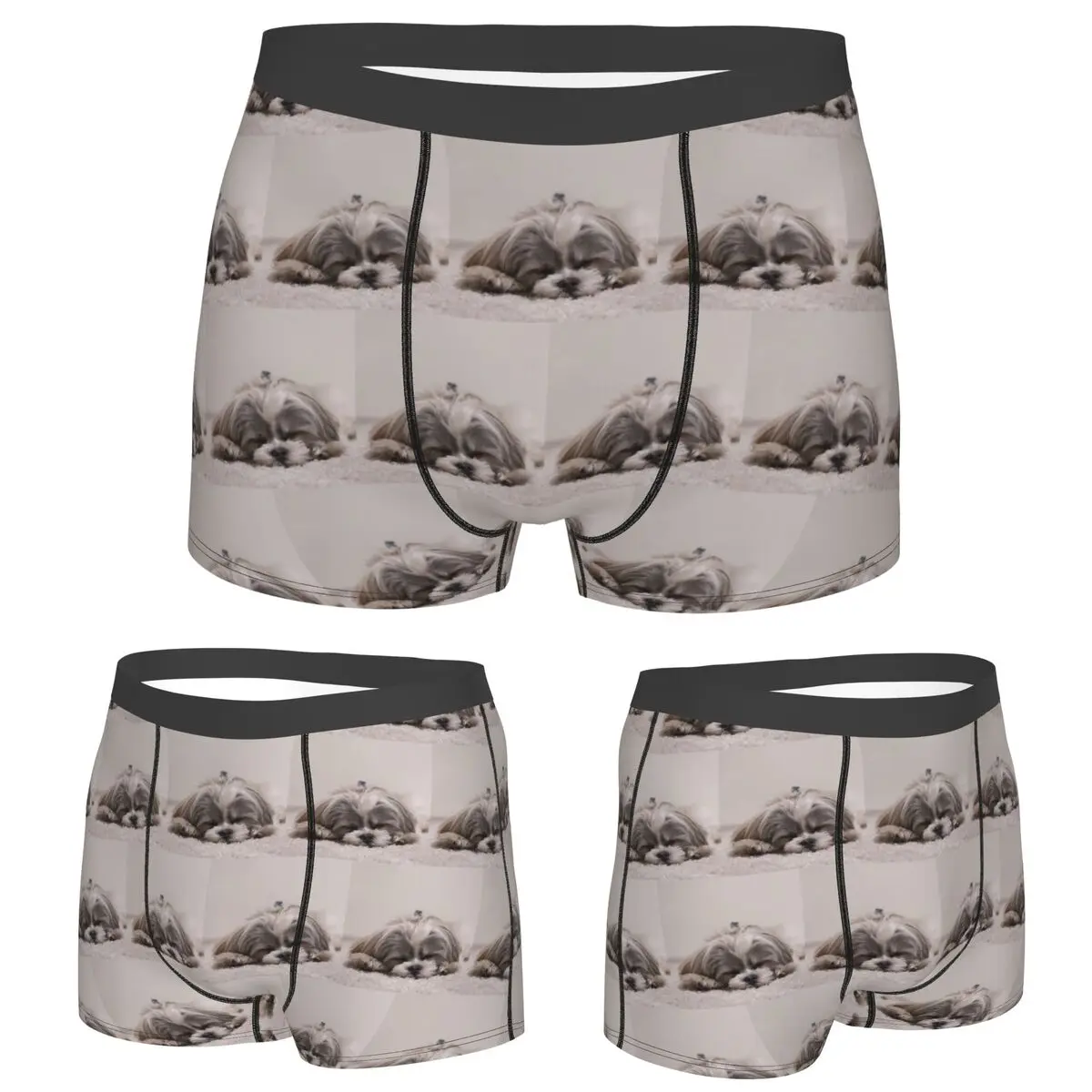 

Boxer Underpants Shorts Shih Tzu Sleeping Panties Male Soft Underwear for Homme Man Boyfriend Gifts