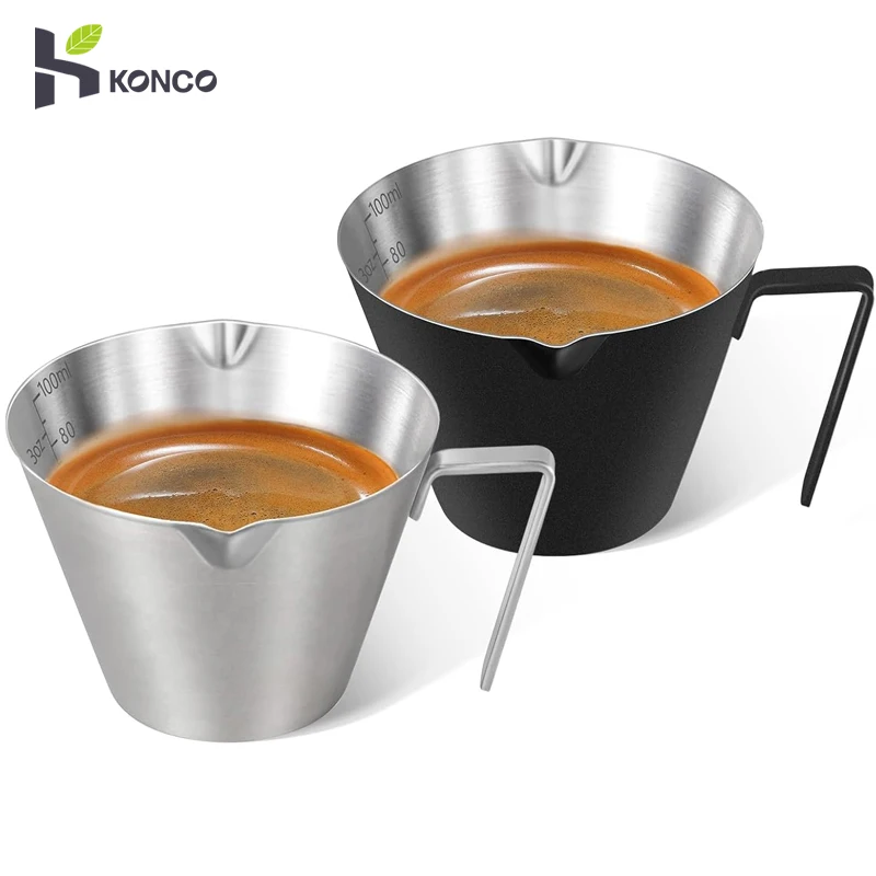 

100ML Coffee Extraction Cup Stainless Steel with Scale Espresso Extraction Cup Ounce Cup Coffee Tools