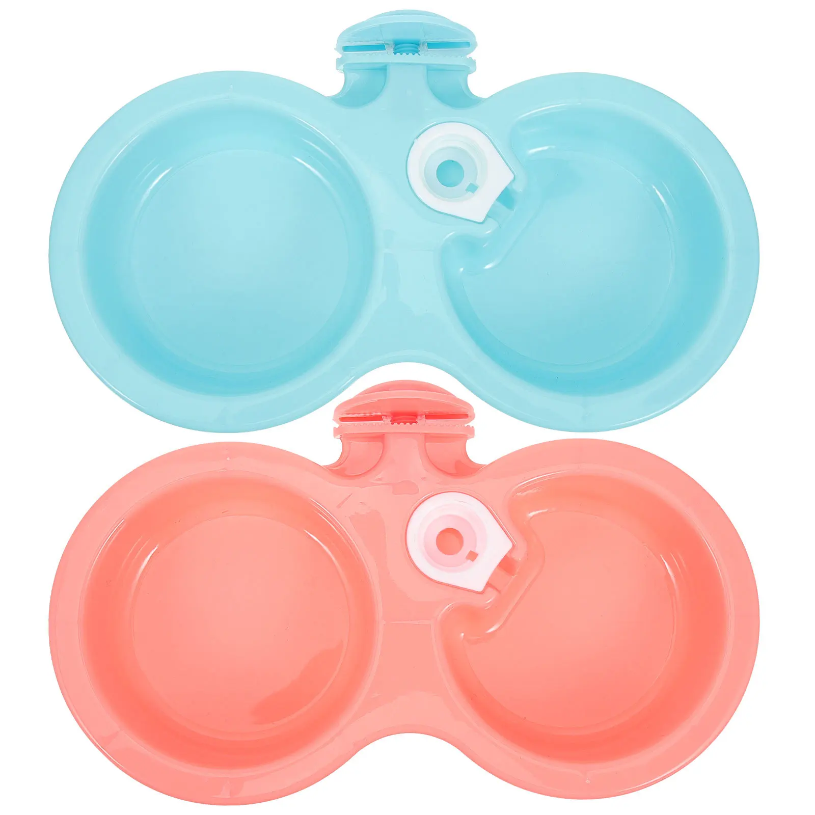 

2Pcs Hanging Pet Bowl Detachable Dog Feeder Plastic Cat Rabbit Water Food Bowl for Crate Cage Puppy Small Large Dogs