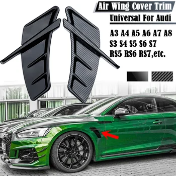 Auto Air Vent Aufkleber Seite Kotflügel Aufkleber Universal Für Audi A3 8P 8V A4 B8 A5 A6 C6 C7 A7 A8 Q3 Q5 Q7 RS5 RS6 RS7 S3 S4 S5 TT