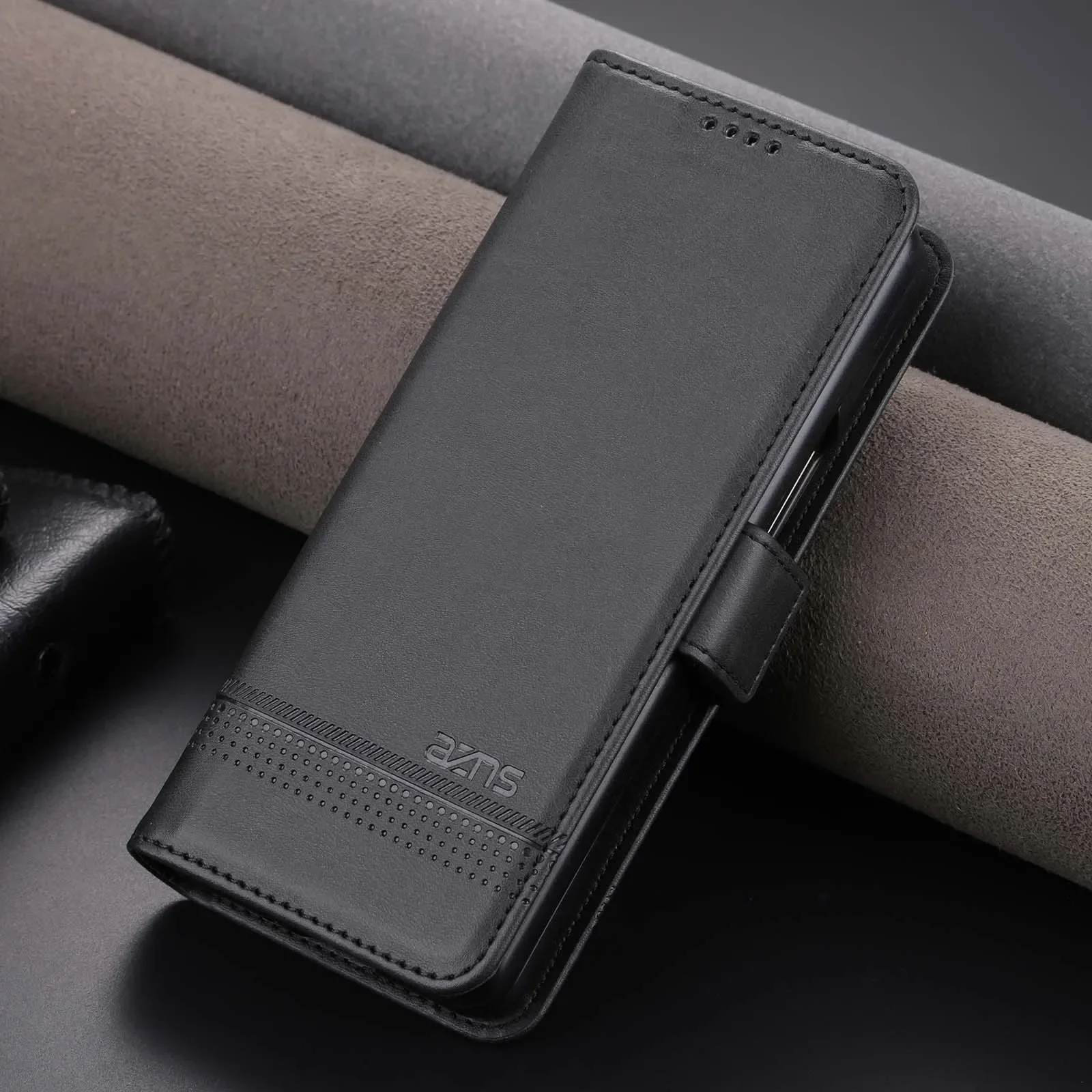 

Leather Wallet Phone Case for Samsung Galaxy Z Fold 6 5 4 3 Fold6 5 Fold4 Fold3 5G Card Holder Kickstand Shockproof Back Cover