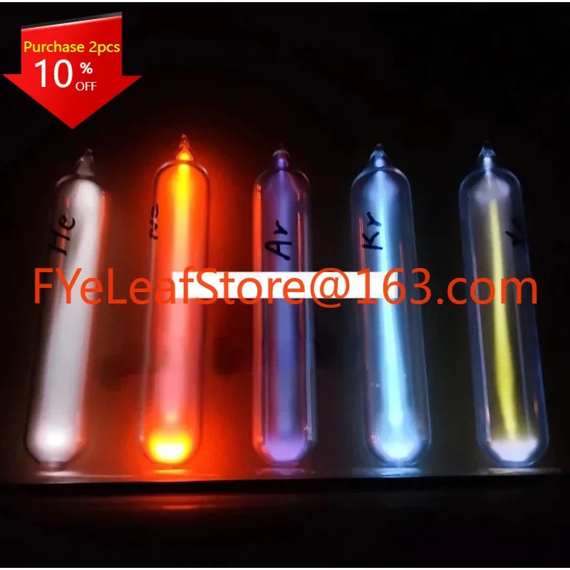 Glass sealed rare gas light-emitting tube Rare gas tubes argon helium neon krypton xenon and Nitrogen oxygen carbon dioxide .