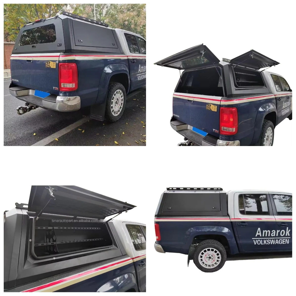 

Внедорожный стальной жесткий тент-капот для кузова пикапа 4x4 с запирающимся окном и дверью для Amork 2010+