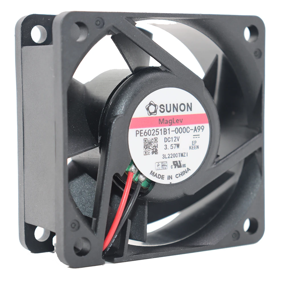 Ventilateur de refroidissement SUNON 6CM 6025 12V 3.57W PE60251B1-000C-A99, original, flambant neuf