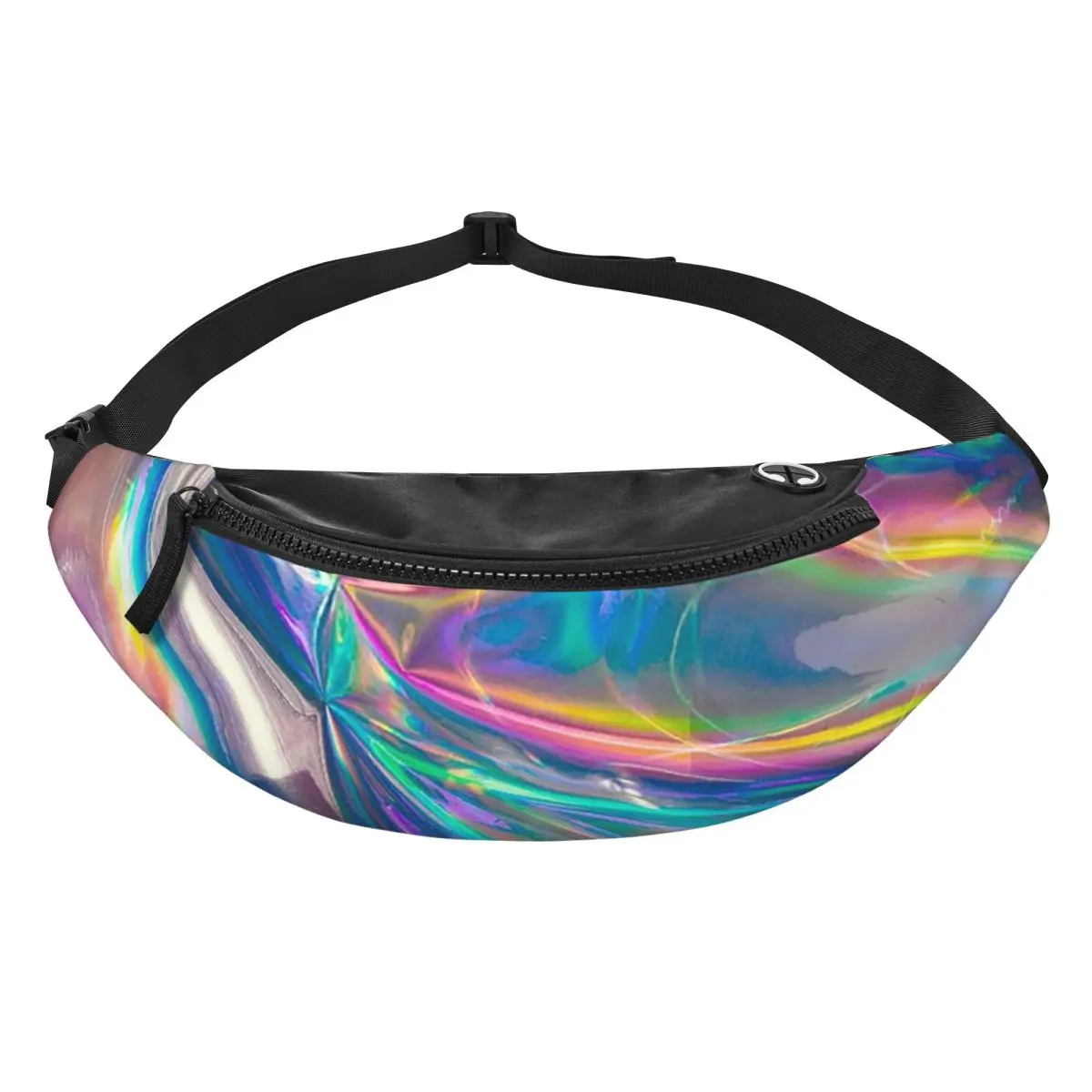 Holographic Fanny Pack Men Women Crossbody Adjustable Waist Bag Travel Running Phone Pouch