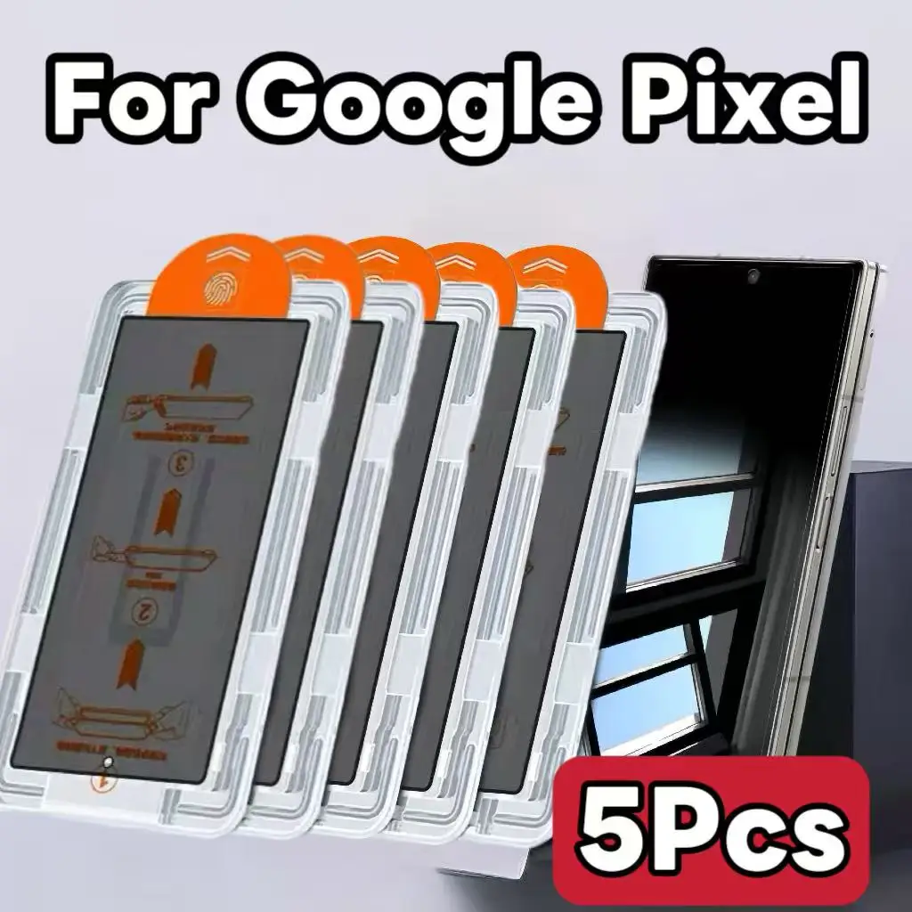 

5Pcs Tempered Glass Screen Protector 10 9 Pro XL 8 8A 7A 7 5G Anti-Voyeur Protective Film Set