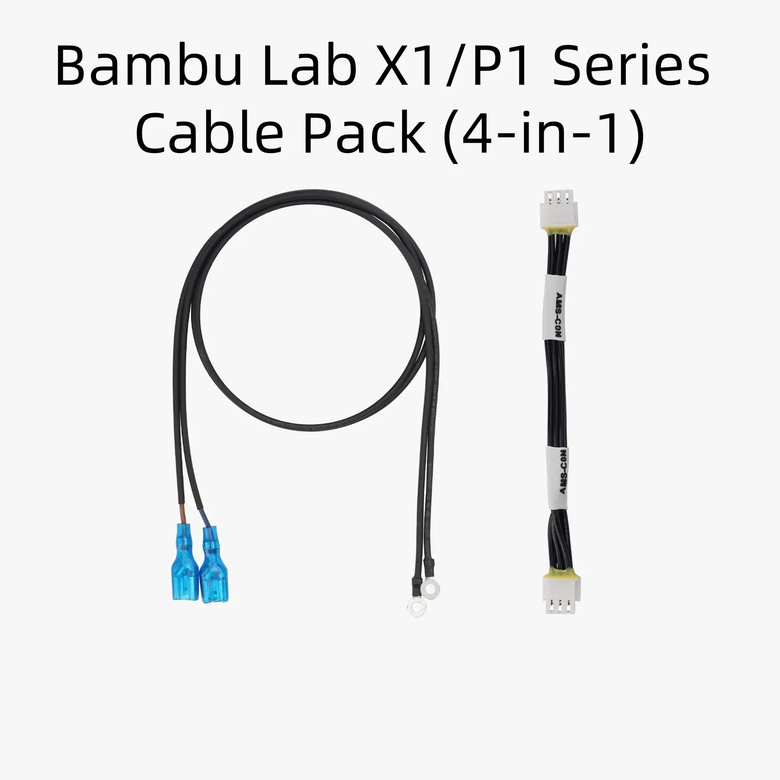 

Комплект кабелей серии Bambu Lab X1/P1 (4 в 1), 4 внутренних соединительных кабеля для принтеров серии X/P, оригинальные аксессуары для 3D-принтеров