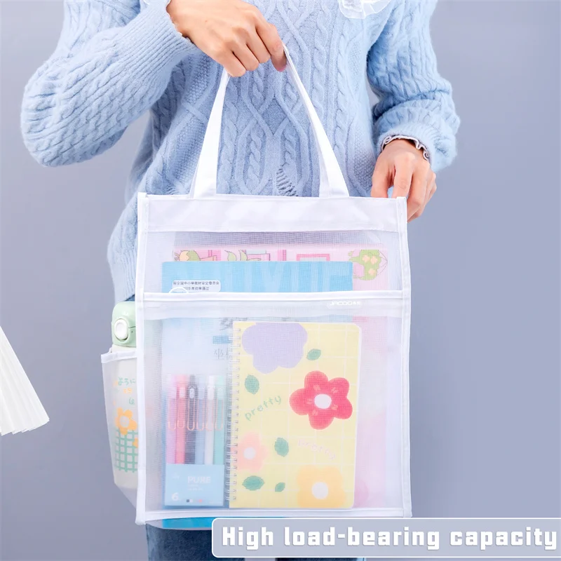 Tote Bag Student Carry Book Bag Art Tutorial Bag Book Bag Storage File Bag Tutorial Bag bambini leggero Tutorial SpecialBag