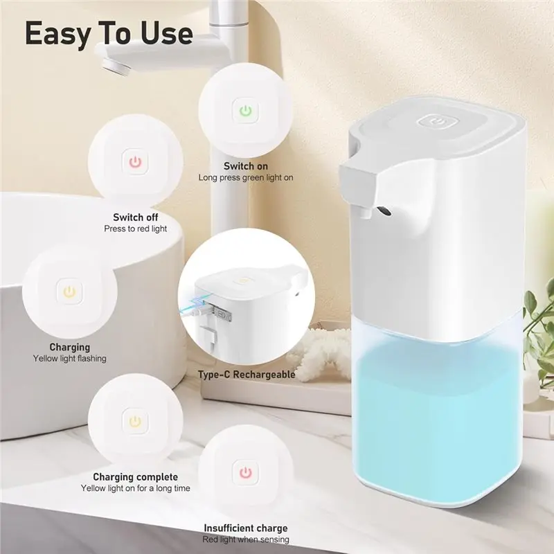 Automatic Foaming Soap Dispenser Smart Foaming Soap Dispenser Wall Mount Hand Soap Dispenser - view 4