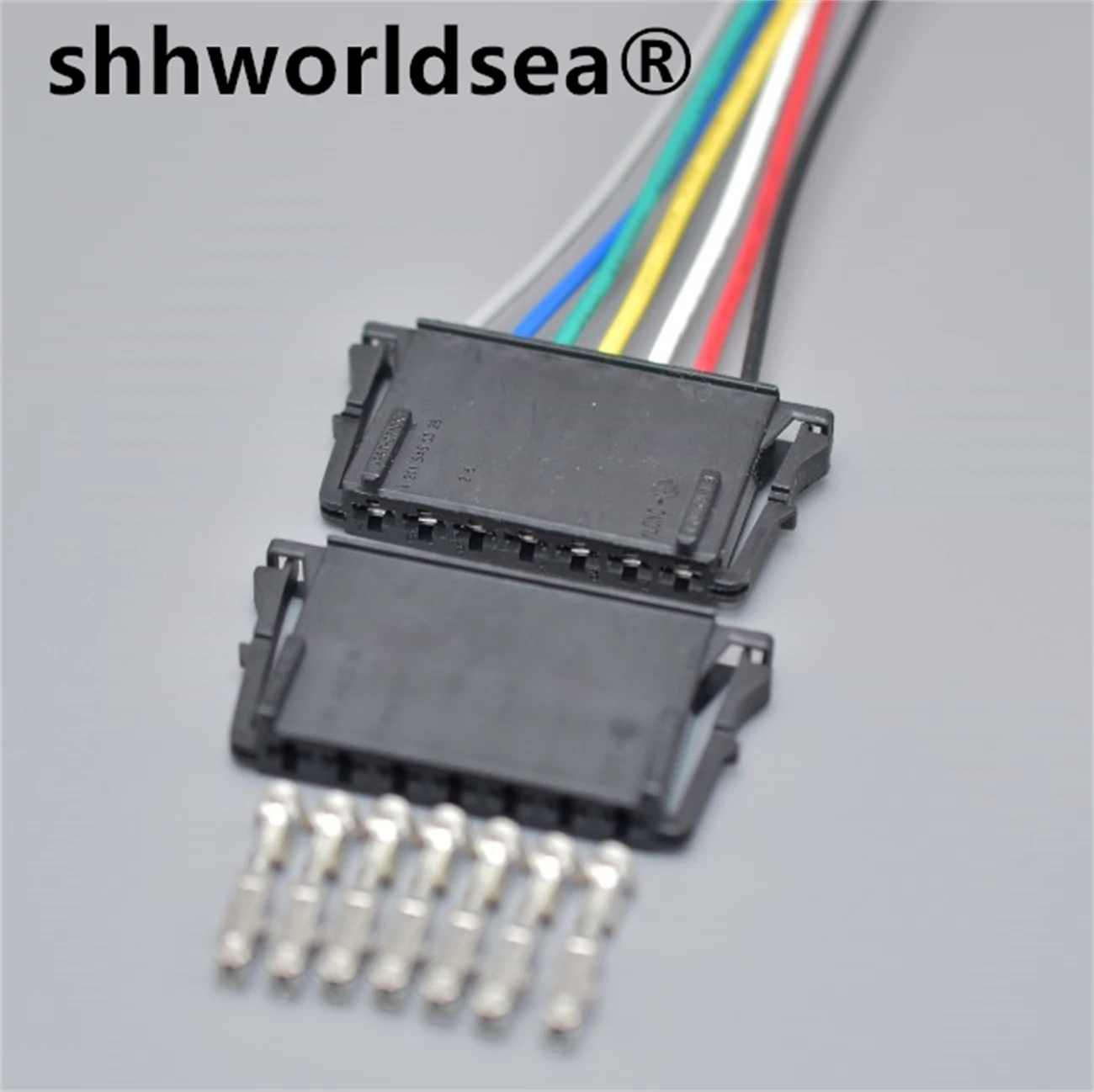 

shhworldsea 7 Pin Auto Parts Car Wire Connector 1-1355396-1 A2115450328 3.5 Series Wiring Terminal Electric Cable Socket