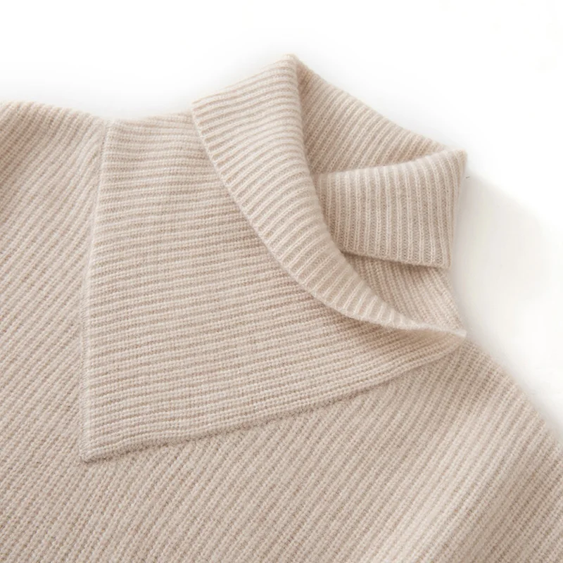 CHICUU femmes col châle pull en cachemire automne hiver 100% pull en cachemire automne hiver épais décontracté ample haut en cachemire