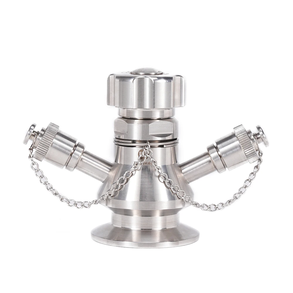 Beer Brewing Aseptic Manual Safety Water Sampling Valve Stainless Steel Tri Clamp
