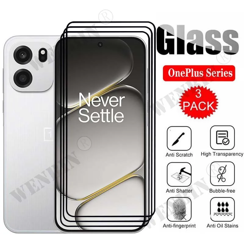 

3 Pcs Tempered Glass For OnePlus Nord CE 6 Lite Screen Protector Full Protective Glass